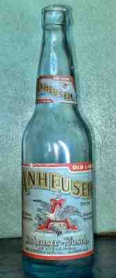 Anheuser Old Lager Beer Bottle, Anheuser Busch, St. Louis, MO. Pre-pro Budweiser