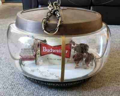 Vintage Budweiser Clydsdale Parade Carousel Rotating Light Sign