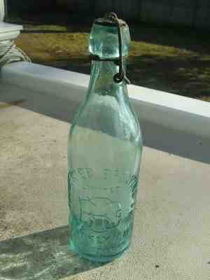 Pre-pro BUDWEISER BREWING Co c1890  BLOB TOP Bottle BROOKLYN. N.Y. 