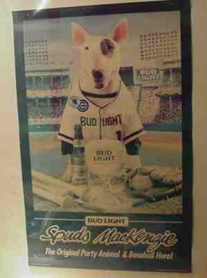 SPUDS MACKENZIE RARE PEORIA CHIEFS BASEBALL POSTER #4