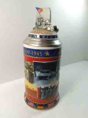 BUDWEISER Anheuser Busch Historical Wars Series STEIN  WORLD WAR TWO  1939-1945