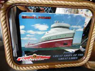 Vintage Edward Ryerson Budweiser Mirror