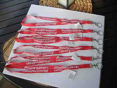 LOT OF 175 BUDWEISER BEER RED  LANYARDS  19