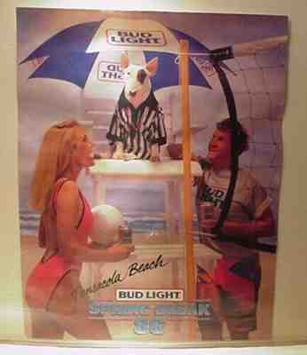 SPUDS MACKENZIE RARE 1986 PENSACOLA BEACH SPRING BREAK POSTER #7