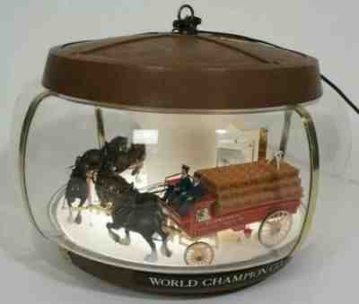 NEW Vintage Budweiser Clydesdale Carousel Parade Beer Light Excellent Condition