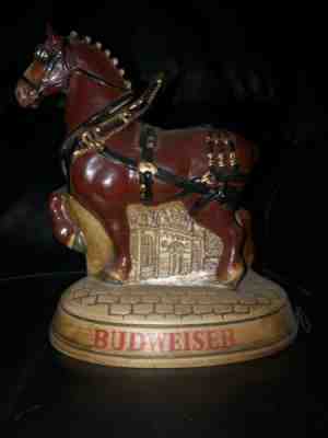 Anheuser Busch Budweiser Clydesdale Ceramic Lidded Decanter CS33 1976 Ceramarte