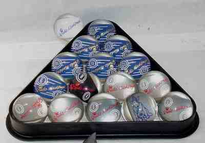 SUPER RARE SPUDS MACKENZIE BUD LIGHT LUCITE POOL BILLIARD BALLS 