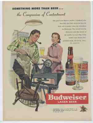 1951 Budweiser Beer Advertisement:  