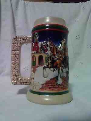 Budwieser 1998 CS343 Grant's Farm Holiday Collector's Stein