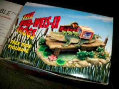 THE BUDWEISER FROGS, FREE RIDE FIGURINE