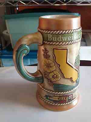 BUDWEISER LIMITED EDITION STEIN for CALIFORNIA ~ CERAMARTE of BRAZIL