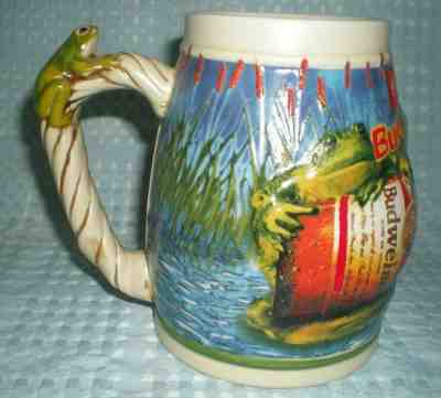 1996 Budweiser Frog Stein CS289 COA GiftWare Edition