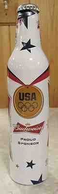 2012 Budweiser Proud Sponsor USA Team Aluminum Bottle Beer Can #501903