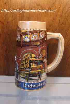 BUDWEISER Anheuser Busch Clydesdale Stables Landmark Series A Beer Stein Mug #'d