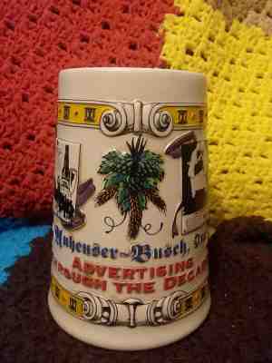 Anheuser-Busch Advertising Through The Decades Collector's Stein 5th 1996 Beer