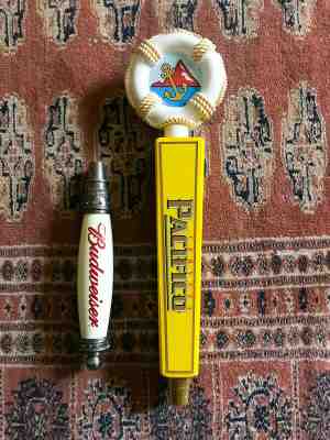 Exc. Pacifico Clara Cerveza Life Preserver Beer Tap Handle VINTAGE BUDWEISER