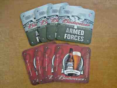 coasters 8 Budweiser USO Armed Forces 4