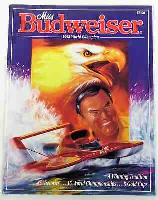 1993 MISS BUDWEISER YEARBOOK hydroplane boat racing near mint c3