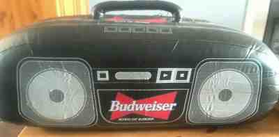 BUDWEISER INFLATABLE BOOMBOX - blow up beer advertisement BOOM BOX radio Hip Hop