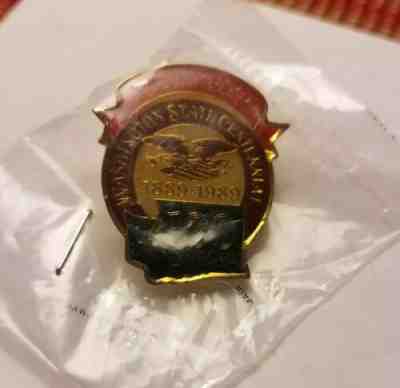 Budweiser Washington state 100 centennial 1889 1989 lapel hat pin