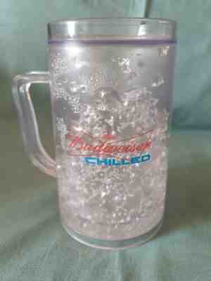 Rare Budweiser Chilled Plastic Double Walled Fridge Freezer Plastic Tankard GC