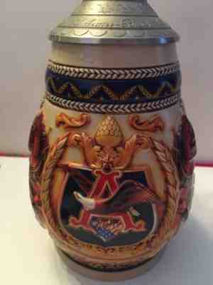 Anheuser busch stein CB5 Budweiser 1997 Collector's Club Pride & Tradition Lid