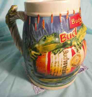 1996 ANHEUSER BUSCH BUDWEISER FROG STEIN MINT CONDITION 