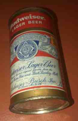 1949 BUDWEISER FLAT TOP BEER CAN ~ MICHIGAN STAMPED St. LOUIS MO.