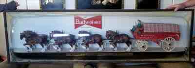 Budweiser Beer 6 Foot World Champion Clydesdales Advertising Beer Sign