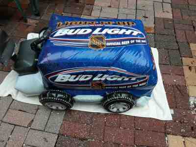 VTG INFLATABLE BUD LIGHT ZAMBONI NHL HOCKEY 1998 LIGHT IT UP ANHEUSER BUSCH