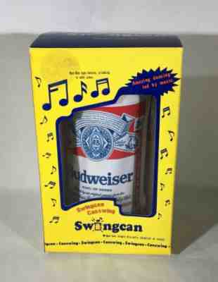 Vintage Dancing Swingcan Musican BUDWEISER BEER Can with Box 80's Rare NIB