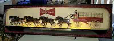 BUDWEISER WORLD CHAMPION CLYDESDALE TEAM Light (NICEST RAREST ORIGINAL ONE EVER)