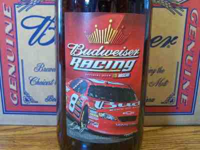 Budweiser, Dale Jr. # 8 NASCAR Glass Bottle, 1 - 64 Oz King Pitcher