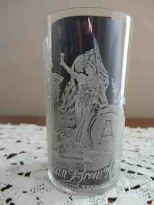 PRE-PROHIBITION ca1893 GLASS ~AMERICAN BREWING (ANHEUSER BUSCH)  DIXIE PALE BEER