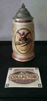 1997 Anheuser Busch Black & Tan Stein American Originals Series CS330 Box COA