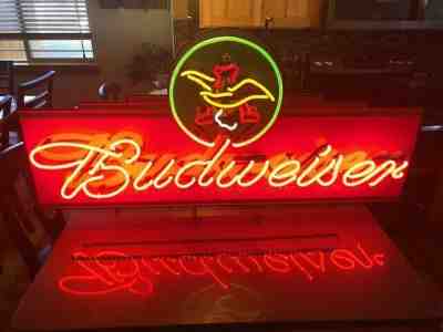 Huge Vintage Budweiser Neon Sign 48