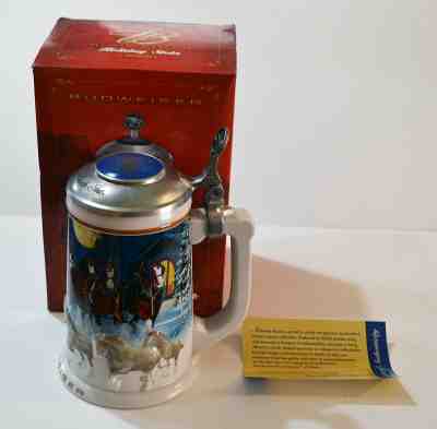 2005 Budweiser Holiday Stein New In Box #02448 NIB