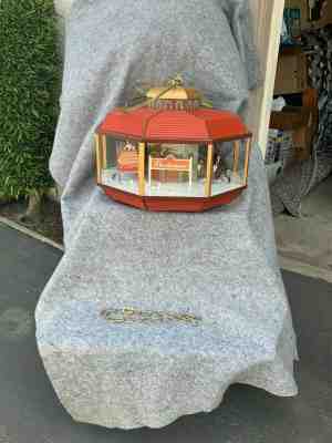 VINTAGE BUDWEISER CLYDESDALE OCTAGON CAROUSEL PARADE LIGHT RARE, NEAR MINT