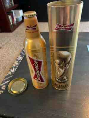 Budweiser 2014 FIFA World Cup Soccer limited edition aluminium bottle 
