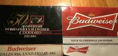 1993 & 2012 BUDWEISER CLYDESDALES ANNUAL CALENDAR 17 x 14