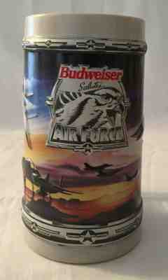 Budweiser Military Series 1994 Air Force Stein CS228 No COA No Box