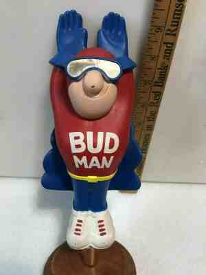 BUDWEISER BUDMAN beer tap handle. ST. LOUIS, MISSOURI