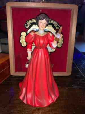 Budweiser- 1907 Red Dress Bud Girl Figurine- F22 By Anheuser-Busch