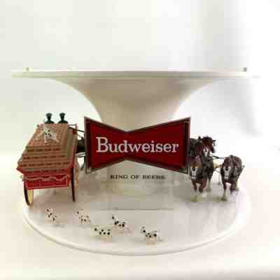 Budweiser Clydesdale Carousel Parade Light Display Center Parts Inside