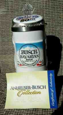 CS637 2005 BUSCH BEER 50TH ANNIVERSARY LIMITED EDITION STEIN 1955 - 2005