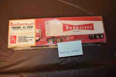 AMT BUDWEISER FRUEHAUF 40FT SEMI TRAILER, Workhorse Hauler # T552 FACTORY SEALED