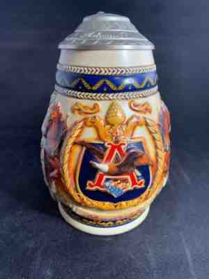 Anheuser Busch Budweiser Collectors Club 1997 Pride and Tradition Stein 