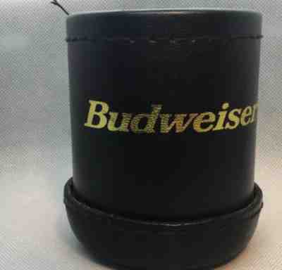 Budweiser Dice Cup Black With Gold Lettering