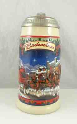 2003 Signed Edition Budweiser Holiday Stein 