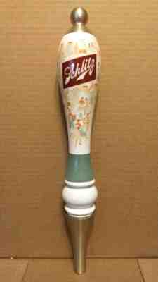 Vintage 1956 Tall Schlitz Beer Ceramic Tap Handle